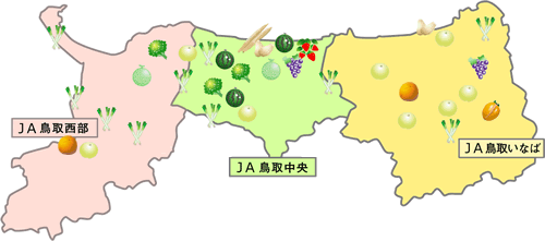 特産品カレンダー 地図