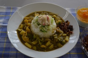 鳥取湖陵高校（日本海グリーンカレー）2
