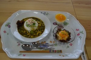 鳥取湖陵高校（日本海グリーンカレー）